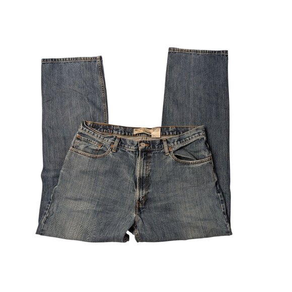 Levis 559 Relaxed Straight Blue Jeans W38 L34 100% Cotton Made In Mexico - Picture 6 of 8